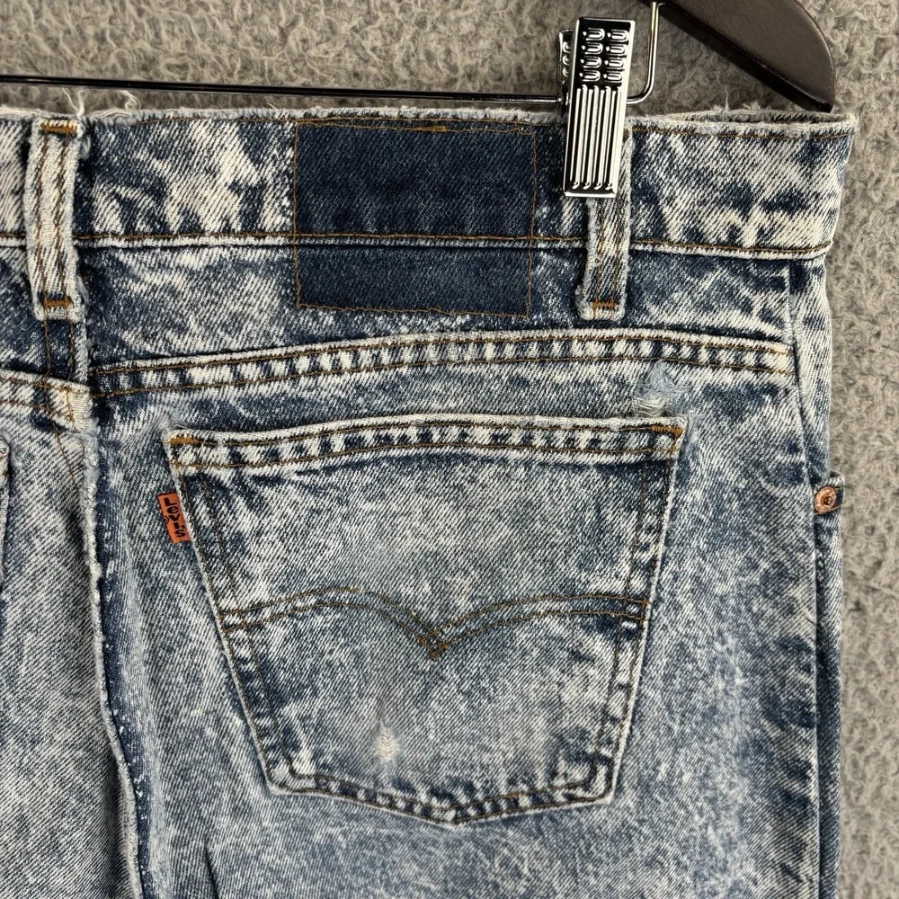 Vintage Levis 550 Jeans Mens 36x32 (Fits 34x32) Acid Wash Orange Tab 80s‎ USA